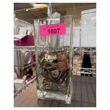 VASE W OLD KEYS