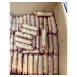 QTY 1 ROLL 50 UNSEARCHED WHEAT PENNIES CENTS QTY 1 ROLL 50 UNSEARCHED WHEAT PENNIES CENTS