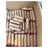 QTY 1 ROLL 50 UNSEARCHED WHEAT PENNIES CENTS QTY 1 ROLL 50 UNSEARCHED WHEAT PENNIES CENTS
