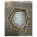 STERLING SILVER & BRASS NECKLACE STERLING SILVER & BRASS NECKLACE