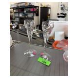 PAIR OF CRYSTAL CANDLESTICKS PROB MIKASA PAIR OF CRYSTAL CANDLESTICKS PROB MIKASA