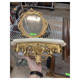 SYROCO GOLD TONE SHELF UNIT SYROCO GOLD TONE SHELF UNIT