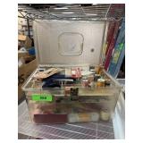 SEWING BOX W CONTENTS AND OTHER SEWING BOX W CONTENTS AND OTHER