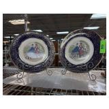 PAIR OF IMPERIAL BY SALEM VINTAGE PLATES 23K GOLD PAIR OF IMPERIAL BY SALEM VINTAGE PLATES 23K GOLD