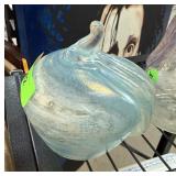 LARGE HANDMADE ART GLASS APPLE LARGE HANDMADE ART GLASS APPLE