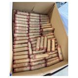 QTY 1 ROLL 50 UNSEARCHED WHEAT PENNIES CENTS QTY 1 ROLL 50 UNSEARCHED WHEAT PENNIES CENTS