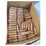 QTY 1 ROLL 50 UNSEARCHED WHEAT PENNIES CENTS QTY 1 ROLL 50 UNSEARCHED WHEAT PENNIES CENTS