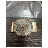 GOLD PLATED JFK HALF DOLLAR MONEY CLIP GOLD PLATED JFK HALF DOLLAR MONEY CLIP