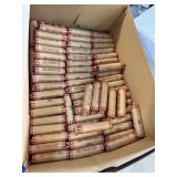 QTY 1 ROLL 50 UNSEARCHED WHEAT PENNIES CENTS QTY 1 ROLL 50 UNSEARCHED WHEAT PENNIES CENTS