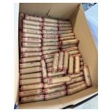 QTY 1 ROLL 50 UNSEARCHED WHEAT PENNIES CENTS QTY 1 ROLL 50 UNSEARCHED WHEAT PENNIES CENTS