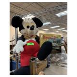 LARGE VINTAGE PLUSH MICKEY MOUSE & DISNEYLAND BOOK LARGE VINTAGE PLUSH MICKEY MOUSE & DISNEYLAND BOOK