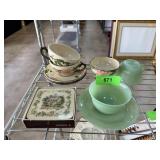 FRANCISCAN DESERT ROSE CUPS / JADEITE CUPS NOTE FRANCISCAN DESERT ROSE CUPS / JADEITE CUPS NOTE