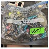 BAG OF MIXED JEWELRY FOR CRAFT ETC BAG OF MIXED JEWELRY FOR CRAFT ETC