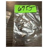 STERLING SILVER TIE TACK & AS IS CHAIN NEEDS CLASP STERLING SILVER TIE TACK & AS IS CHAIN NEEDS CLASP
