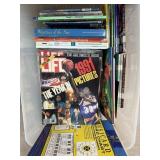 LARGE BIN OF MIXED BOOKS / LIFE MAGAZINES LARGE BIN OF MIXED BOOKS / LIFE MAGAZINES