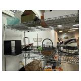 LARGE LOT OF BASKETS METAL STORAGE DECOR LARGE LOT OF BASKETS METAL STORAGE DECOR