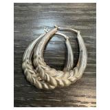 LARGE STERLING SILVER HOOP EARRINGS LARGE STERLING SILVER HOOP EARRINGS