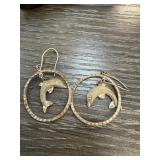 STERLING SILVER DOLPHIN EARRINGS STERLING SILVER DOLPHIN EARRINGS