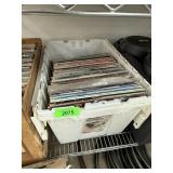 LARGE BIN OF RECORDS LARGE BIN OF RECORDS