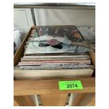 LARGE CRATE OF MISC RECORDS ROCK & ROLL+ LARGE CRATE OF MISC RECORDS ROCK & ROLL+