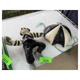 VINTAGE PAPER MACHE CLOWN WITH PARACHUTE NOTE VINTAGE PAPER MACHE CLOWN WITH PARACHUTE NOTE