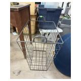 LARGE METAL HAMPER BASKET LARGE METAL HAMPER BASKET
