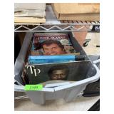 LARGE BIN OF RECORDS LARGE BIN OF RECORDS