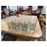 7PC VINTAGE LIBBEY MID CENTURY GLASSES 7PC VINTAGE LIBBEY MID CENTURY GLASSES