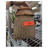 HANDMADE LIDDED BASKET HANDMADE LIDDED BASKET
