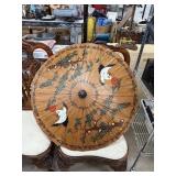 LARGE HAND PAINTED BAMBOO UMBRELLA LARGE HAND PAINTED BAMBOO UMBRELLA