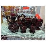 AVON RUBY CAPE COD GLASS WARE AVON RUBY CAPE COD GLASS WARE