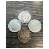 4PC ROOSEVELT SILVER DIMES 4PC ROOSEVELT SILVER DIMES