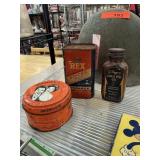 VINTAGE TIN CANS / BOTTLE VINTAGE TIN CANS / BOTTLE