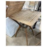 LARGE TEAK PATIO TABLE LARGE TEAK PATIO TABLE