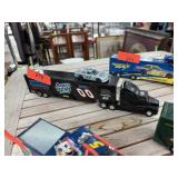 DIECAST TRUCK W RACE CAR AQUA FRESH DIECAST TRUCK W RACE CAR AQUA FRESH