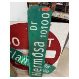 HERMOSA DR METAL SIGN HERMOSA DR METAL SIGN