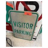 VISITOR PARKING METAL SIGN VISITOR PARKING METAL SIGN