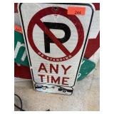 NO PARKING METAL SIGN NO PARKING METAL SIGN