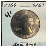 1967 WASHINGTON QUARTER SMS HIGH GRADE 1967 WASHINGTON QUARTER SMS HIGH GRADE