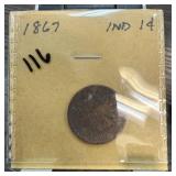 1867 INDIAN HEAD PENNY CENT 1867 INDIAN HEAD PENNY CENT