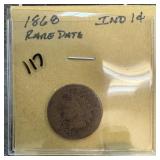 1868 INDIAN HEAD PENNY CENT RARE DATE 1868 INDIAN HEAD PENNY CENT RARE DATE