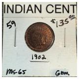 1902 INDIAN HEAD PENNY CENT HIGH GRADE 1902 INDIAN HEAD PENNY CENT HIGH GRADE