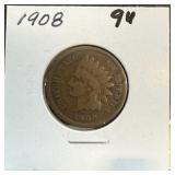 1908 INDIAN HEAD PENNY CENT 1908 INDIAN HEAD PENNY CENT