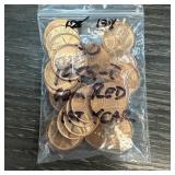 QTY 30 1959-D GEM RED MEMORIAL PENNIES CENTS QTY 30 1959-D GEM RED MEMORIAL PENNIES CENTS