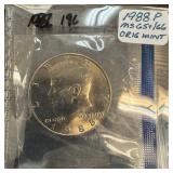 1988 UNC JFK HALF DOLLAR 1988 UNC JFK HALF DOLLAR
