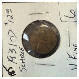 1931-D WHEAT PENNY CENT SCARCE DATE 1931-D WHEAT PENNY CENT SCARCE DATE