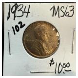 1934 WHEAT PENNY CENT HIGH GRADE 1934 WHEAT PENNY CENT HIGH GRADE