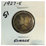 1927-S MERCURY SILVER DIME 1927-S MERCURY SILVER DIME