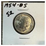 1954-S ROOSEVELT SILVER DIME HIGH GRADE 1954-S ROOSEVELT SILVER DIME HIGH GRADE
