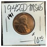 1942-D WHEAT PENNY CENT HIGH GRADE 1942-D WHEAT PENNY CENT HIGH GRADE